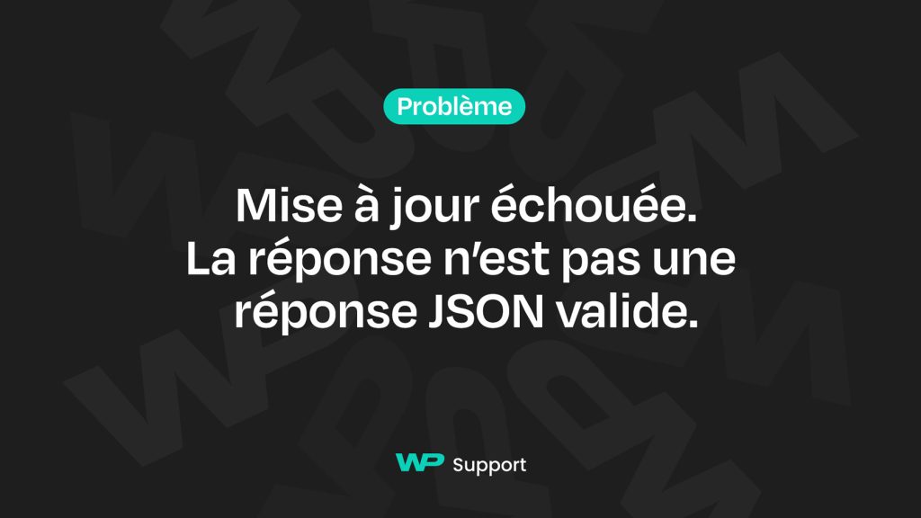 Réponse JSON