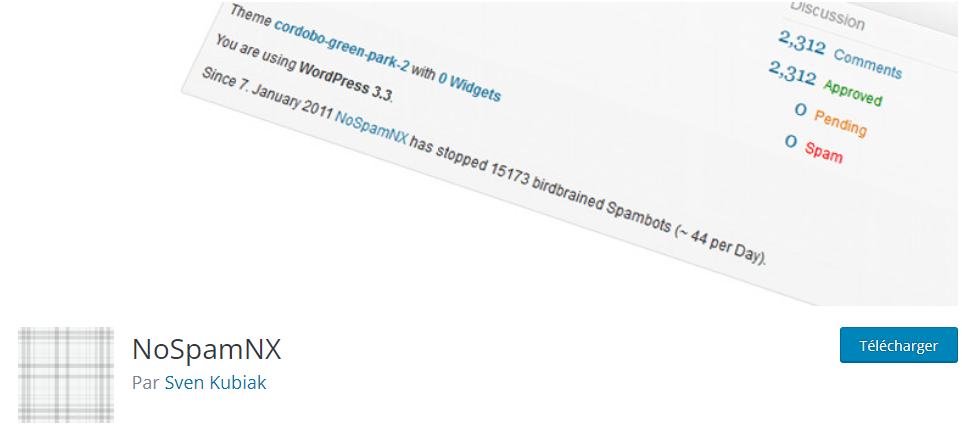 NoSpamNX, plugin anti-spam